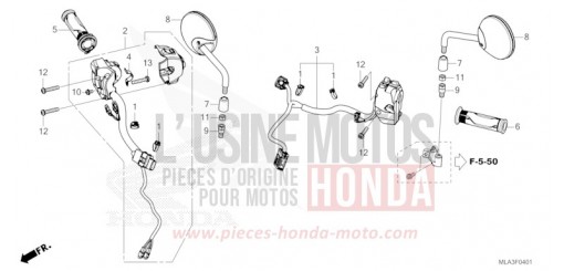 CONTACTEUR DE POIGNEE/MIROIR (CMX1100D) CMX1100DM de 2021